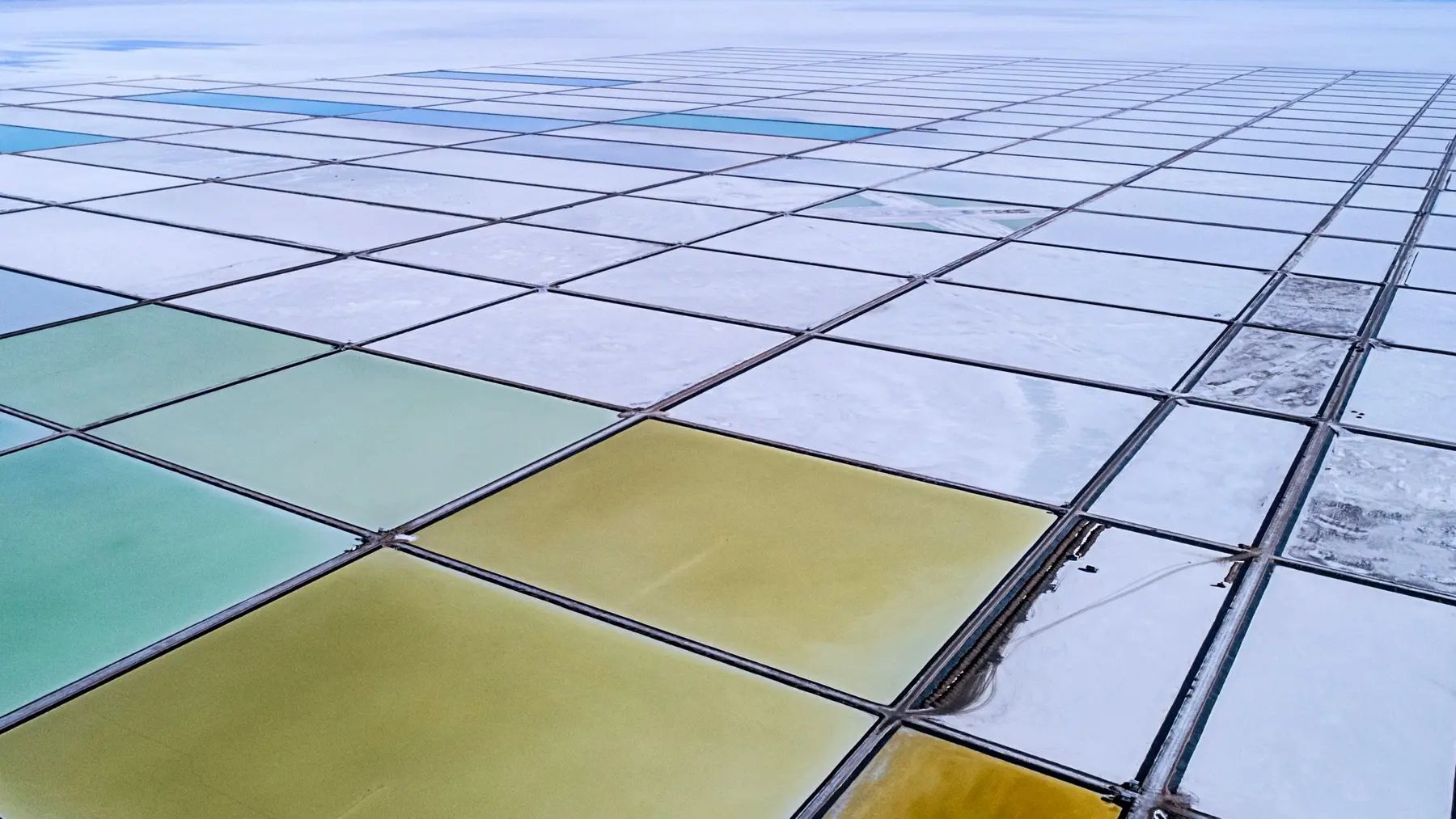 Colorful desert, solar panels