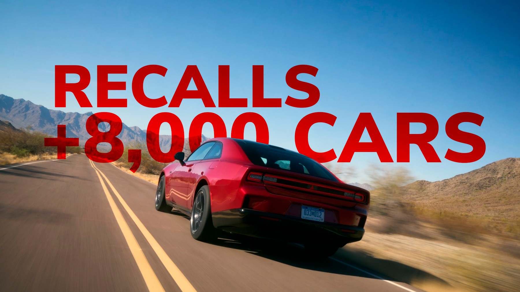 over 8,000 dodge cars recalled