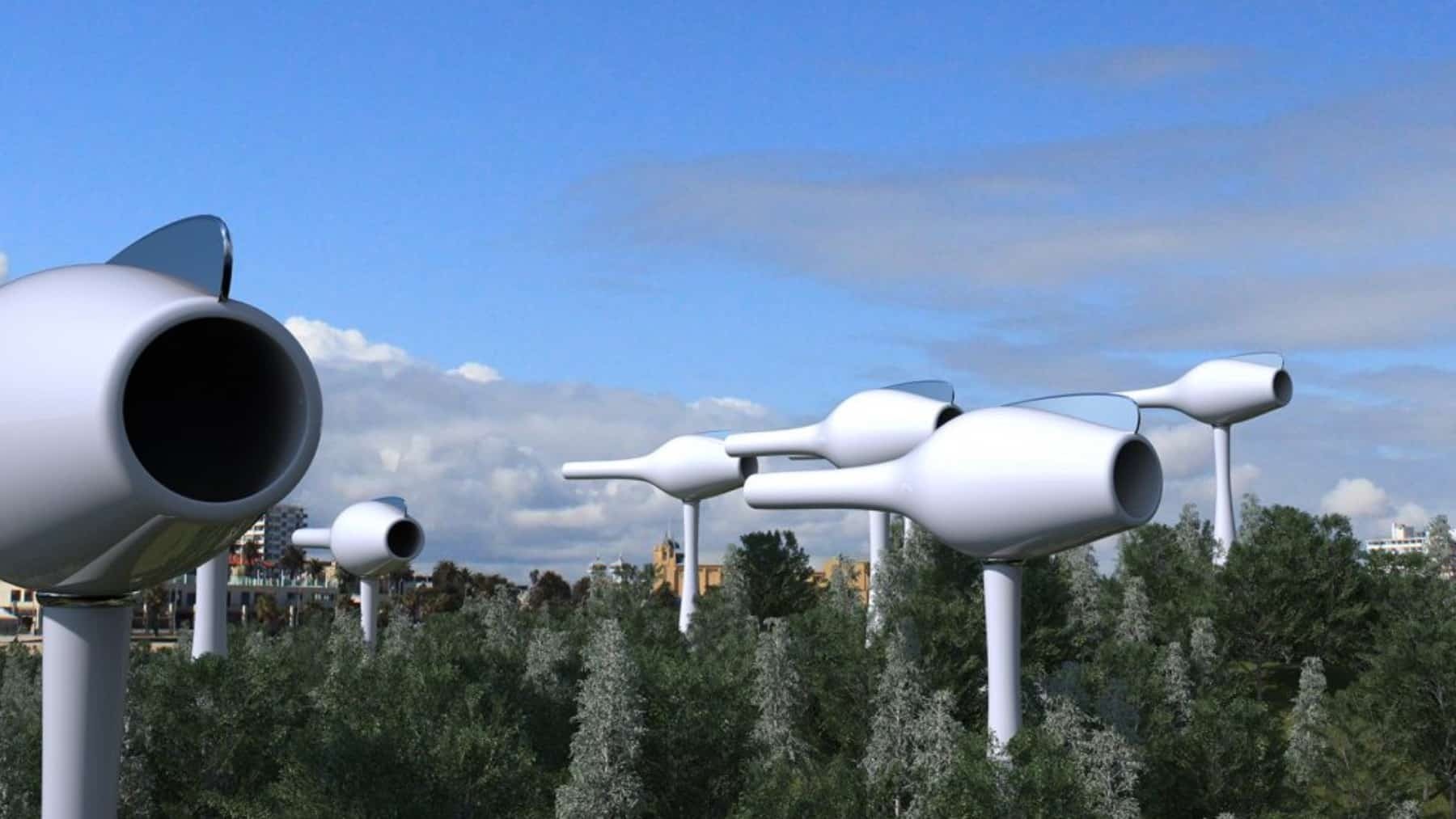1,200 MWh without sunlight: the Seaflute wind turbine generates power and plays melodies 1 Seaflute