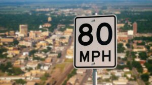 North Dakota raises interstate speed limit to 80 mph while Badlands curves and urban stretches stay slower 42 North Dakota 80 mph