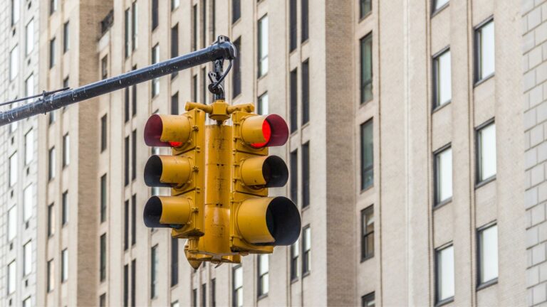 Red traffic light