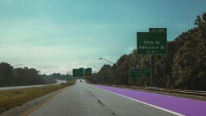 Purple lanes arrive to American roads — Drivers are getting mad and say "that's enough" 29 purple lanes america highways