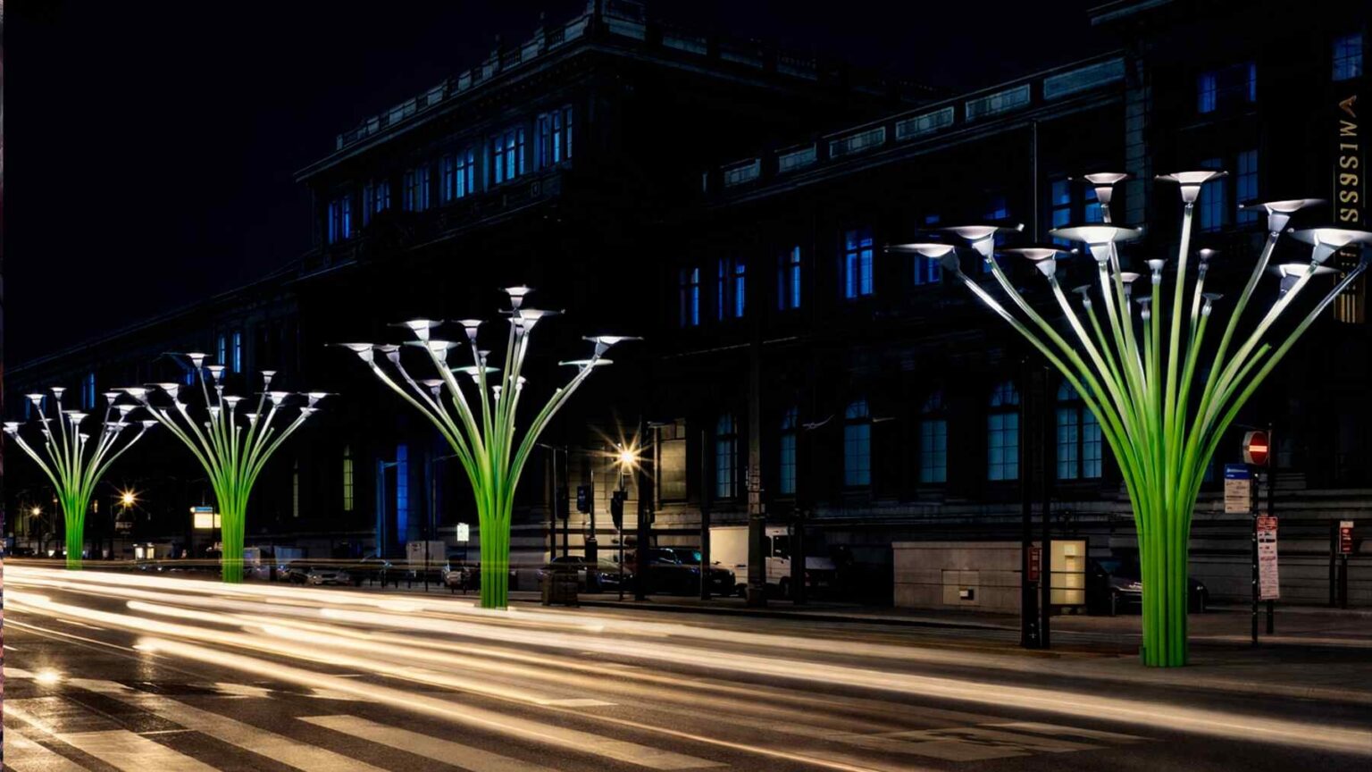 Led Tree Street First, trees gave oxygen to our streets — Now a designer’s solar tree ...