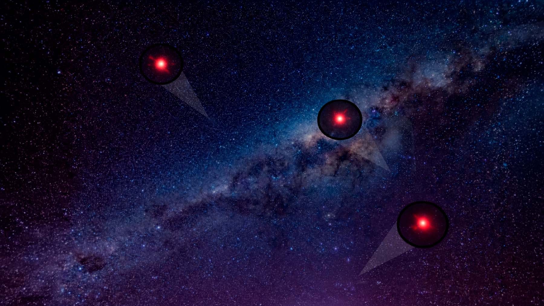 NASA find little red dots in space