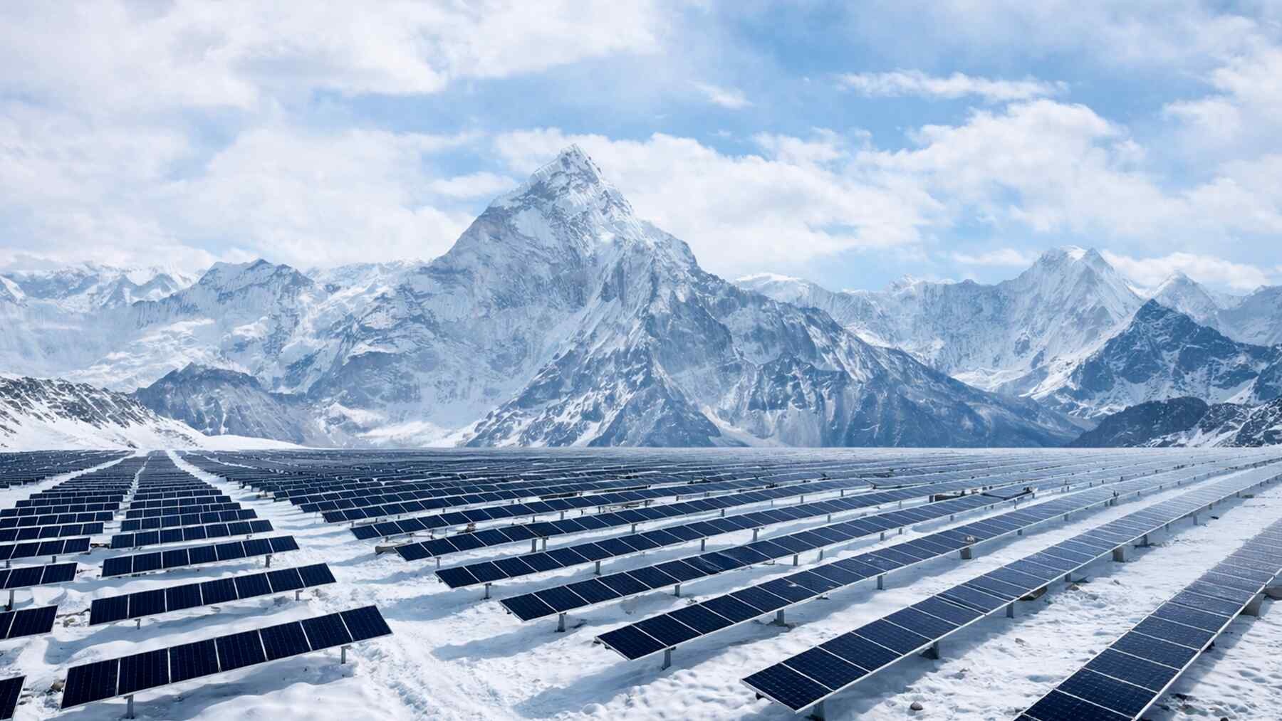 Solar project in Tibet