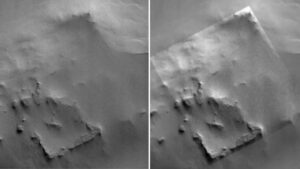 A strange square structure was spotted beneath Mars, and scientists are only now revealing what it really was 10 Strange square structure on Mars