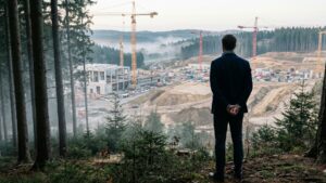 Clearing a quiet German forest for a giant factory was meant to be the easy part, but its smallest residents had other plans 41 German forest to build a giant car factory