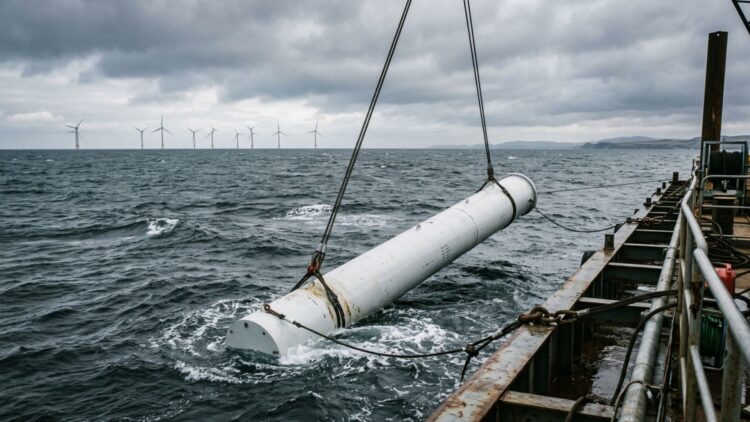 A wind turbine was built to generate electricity, but the sealed steel cylinder resting on the seabed in the same cold waters may quietly solve one of AI's biggest problems 1 Wind turbine AI