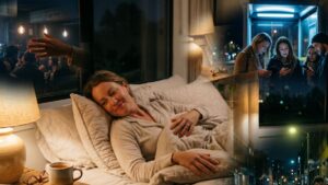 Psychology of going to bed early: Psychology says people who turn in early aren't boring, they may be choosing their health over the fear of missing out 3 a content person going to bed early in a warm cozy bedroom