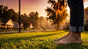 More than a third of people tested in one Alabama county had it living inside them, and the creature hiding in their own soil reveals a crisis almost no one in the US sees coming 11 bare foot at edge of dark clay soil, hookworm Alabama risk, one alabama county