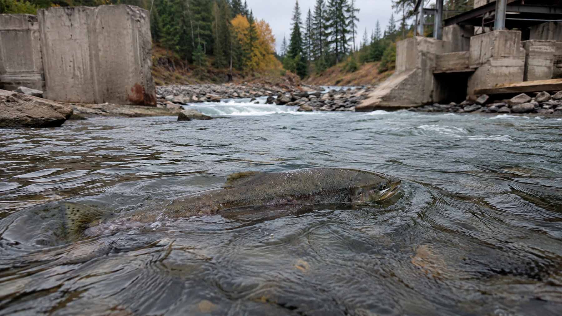 Four hydroelectric dams between California and Oregon were shut down, and one lost salmon found its way home in just a day 1 salmon in Klamath River