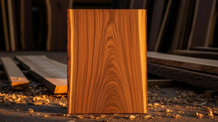 Scientists spent 7 years perfecting the process, and the ordinary plank of wood that came out of it stopped a bullet, shrugged off fire, and outperformed steel in a way almost no one saw coming 1 a dense slab of superwood stronger than steel glowing in golden workshop light, scientists spent 7