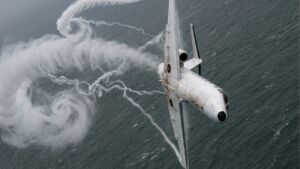 Nine people were 34,000 feet over open ocean with the seat belt signs off when their aircraft rolled all the way around, and the wake turbulence that did it came from a jet already miles behind them 17 A business jet pitched nose down after a wake turbulence encounter