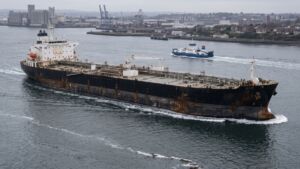 Every year roughly 40,000 ships thread a strait in Istanbul where the Bosphorus currents run one way along the surface and the opposite way along the bottom, and the bypass canal meant to relieve them still cannot find lenders 7 A loaded tanker crossing the Bosphorus currents in a narrow channel