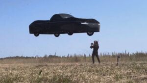 An electric flying car with 8 rotors folded inside it holds a federal certificate to fly, and on the road it is capped at 25 mph in the vehicle class written for golf carts 12 Alef Aeronautics Inc