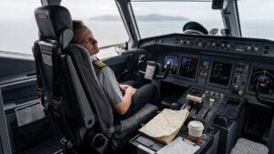 An autopilot flew a Hawaiian island hop 26 miles past its airport while both pilots slept through 18 minutes of radio calls, and the captain's severe sleep apnea was not diagnosed until afterward 14 An empty cruise flight deck of the kind sleep apnea affects