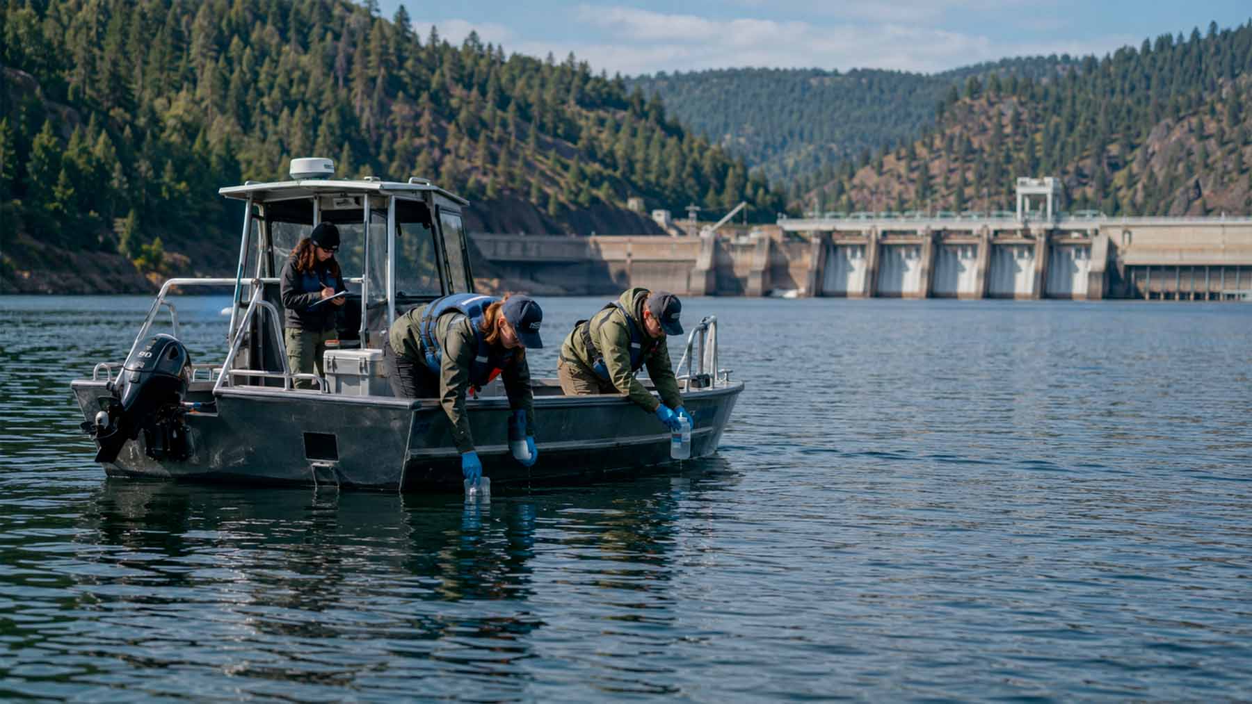 Biologists are searching reservoirs between Columbia River dams for a predator they hope never to find, testing the water for northern pike DNA before the fish can reach 13 protected salmon and steelhead runs 1 Pike in dams