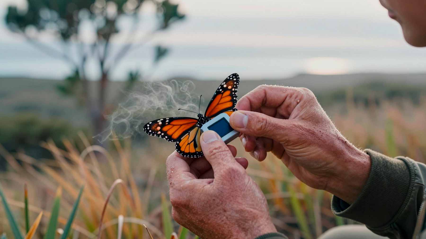 Scientists are strapping solar-powered backpacks onto monarch butterflies to uncover the secrets of their disappearing migration routes 1 Scientists are strapping solar powered backpacks onto monarch butterflies to uncover the secrets of their disappearing migration routes
