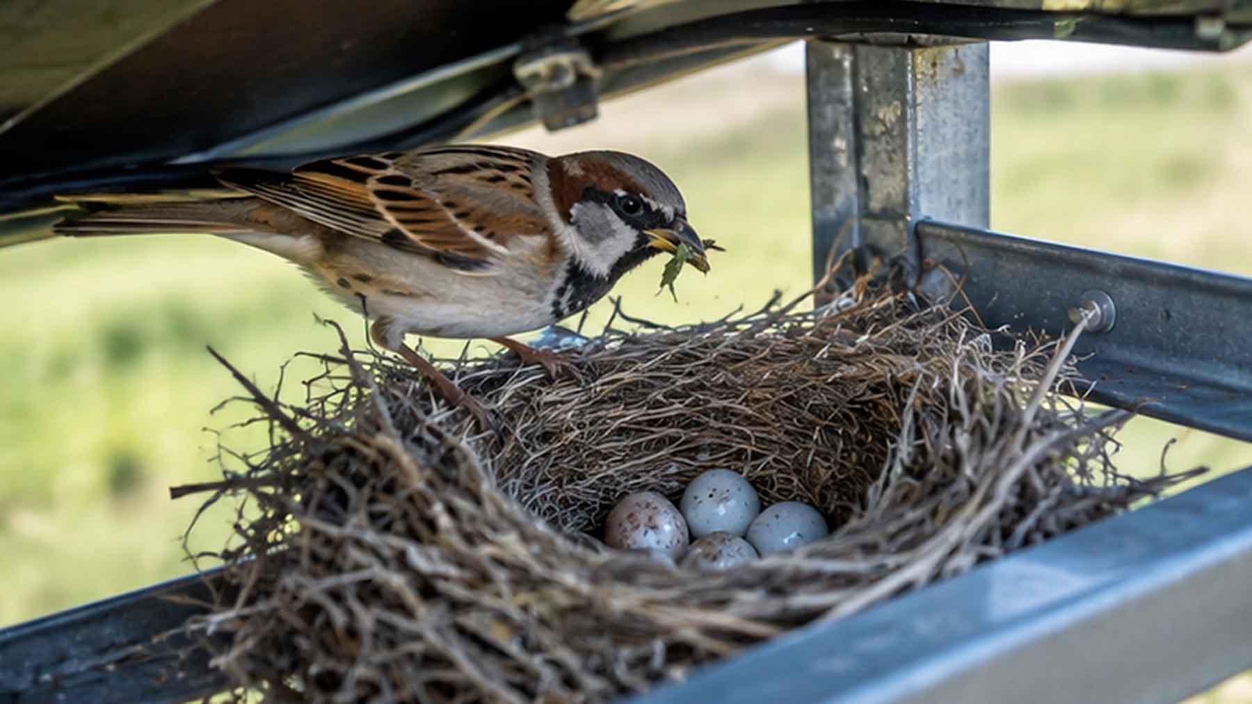 Scientists taught cameras to watch birds around solar panels, and 17,000 recorded hours later they can see how the birds decide where to perch, feed, and nest 1 Birds and solar panels