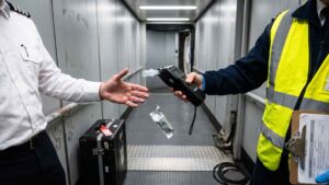 Breath tubes handed to working pilots at European gates test against a 0.02 percent blood alcohol line, and the American limit that is always described as twice as generous grounds a crew at the very same number 46 A breath tube handed to a pilot for blood alcohol testing