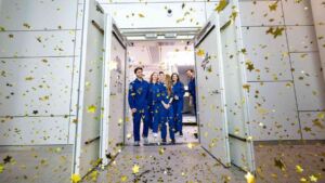Volunteers sealed inside a windowless Cologne habitat for 100 days walked back out on August 1, and what their sleep, cognition and microbiome did across those months has not been published yet 41 Open doors of a sealed isolation habitat module in a Cologne research facility, volunteers sealed inside