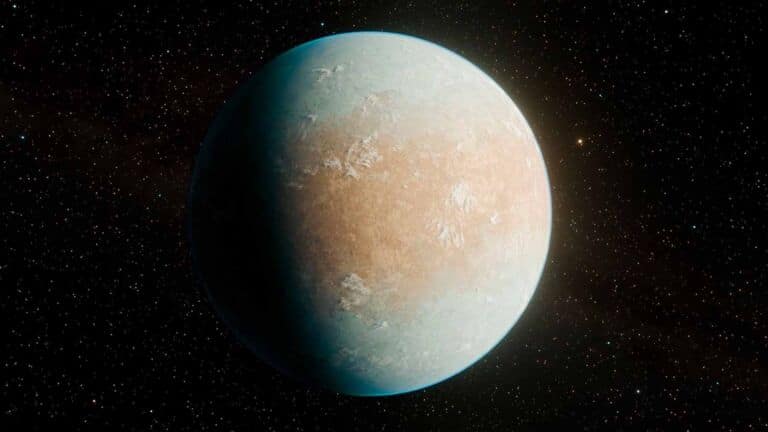 A planet with a star