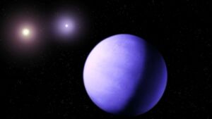 A red dwarf 300 light-years away is slowly stripping its brown-dwarf companion during an orbit lasting just 86.65 minutes 2 Astronomers distinguish two stars near a planet discovered in 2006 but cannot tell whether it orbits both 2