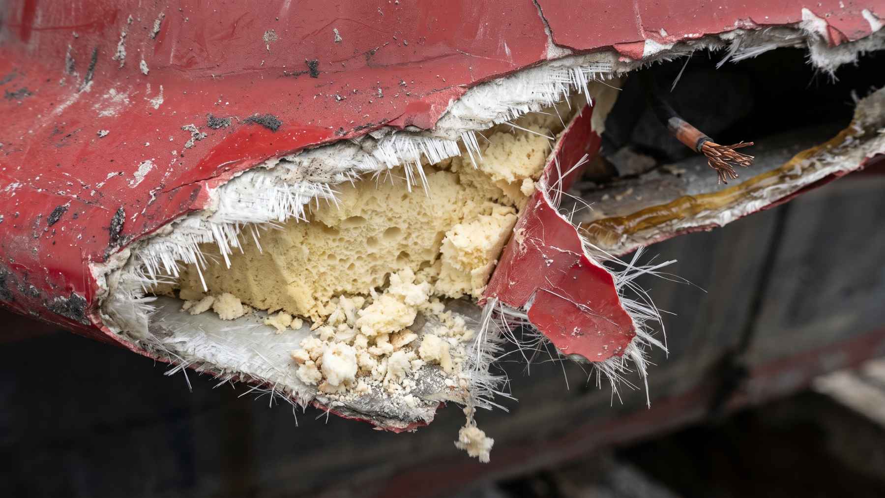 A cruise ship with 3,350 people aboard left its berth at Bremerhaven and came back with its lifeboats torn off their davits, while the container ship it touched was left with a crack about 33 feet long