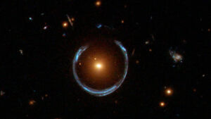 In Euclid’s Deep Field North, more than 10,000 Galaxy Zoo volunteers went hunting through one of the darkest patches of sky and found 51 cosmic “funhouse mirrors,” where massive galaxies warp the light of objects behind them into glowing arcs, stretched streaks, and near-perfect rings 32 Euclid