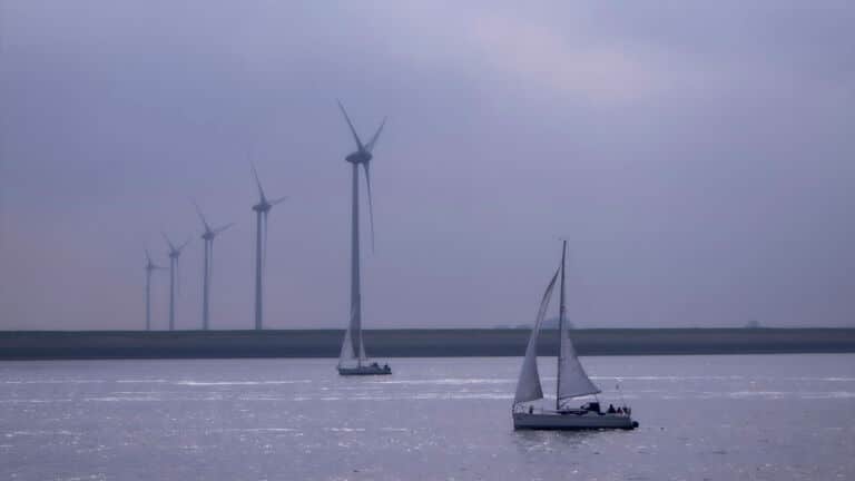 Wind turbines off Scotland