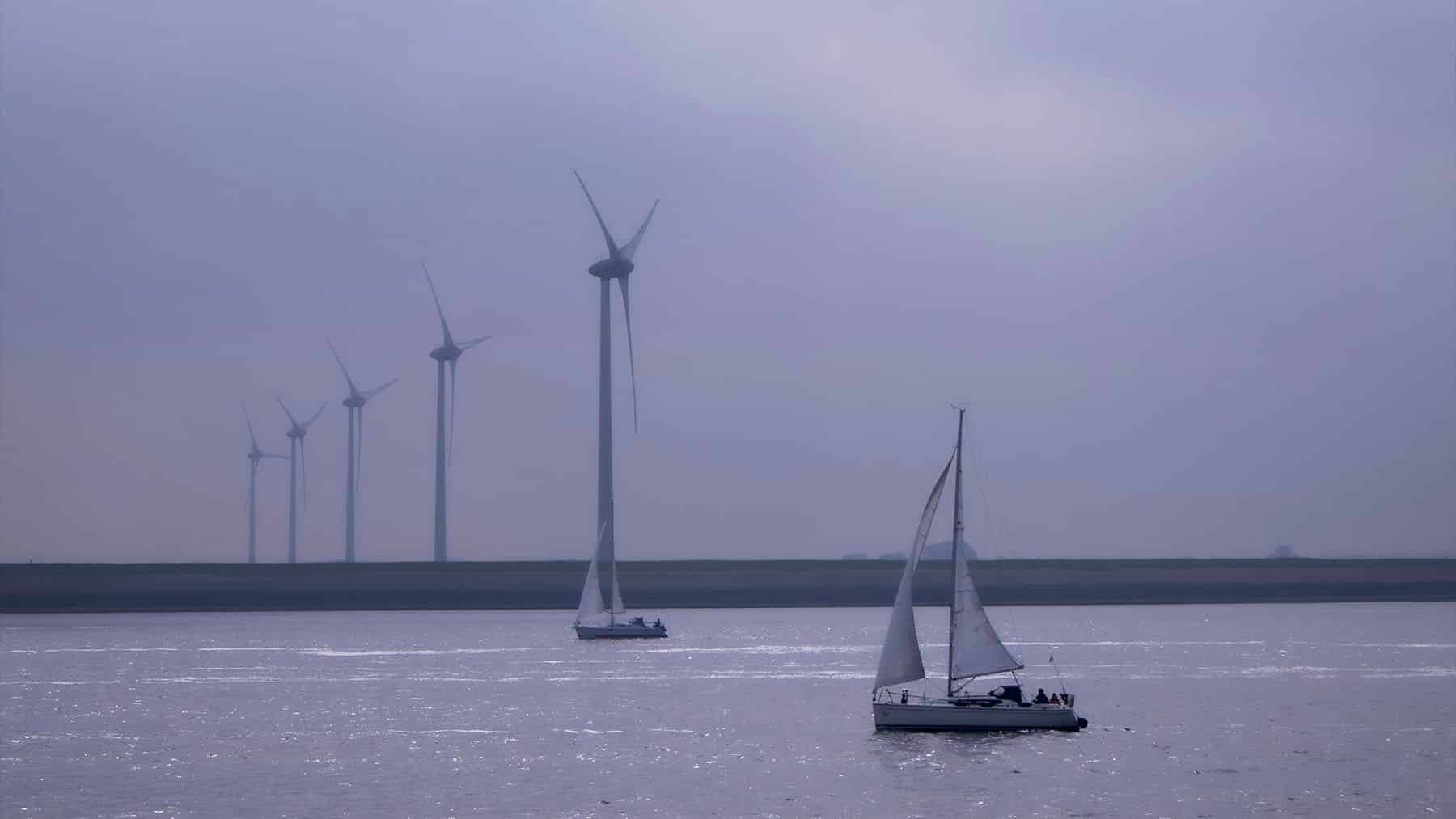 Wind turbines off Scotland