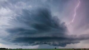 Two South Dakota supercells produced four-inch hail and 111-mph winds on August 11 19 developing supercell