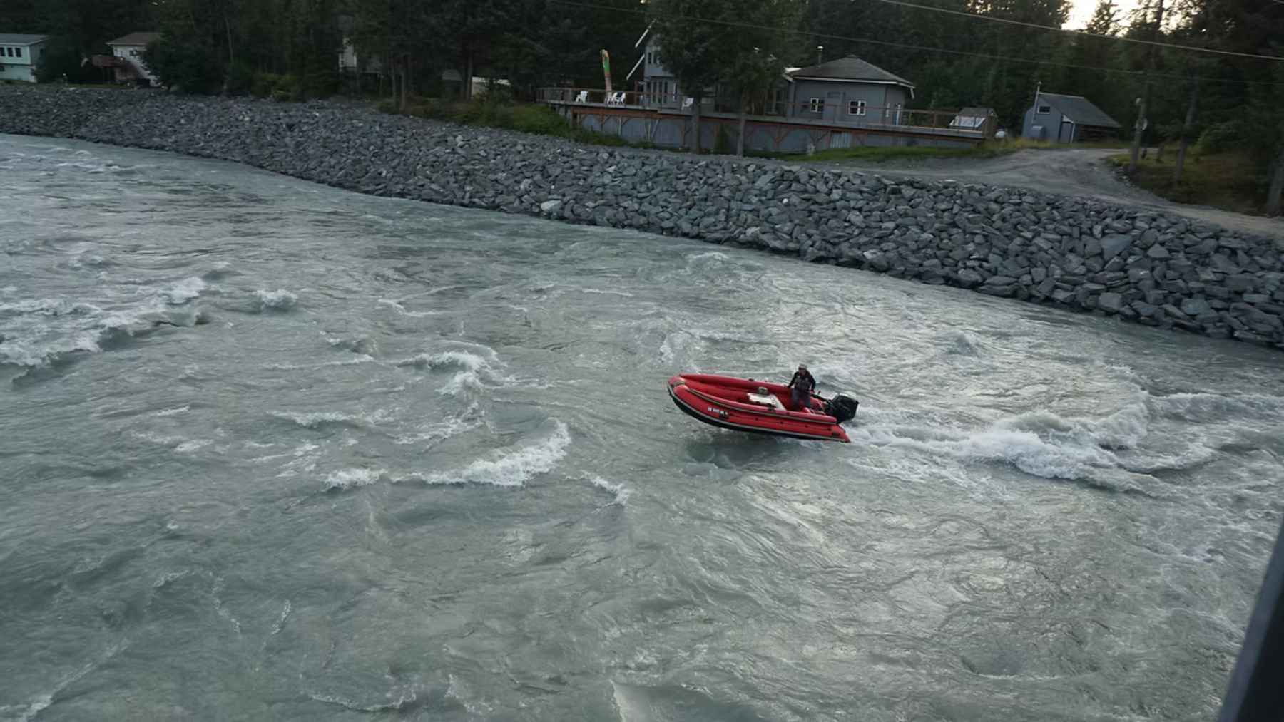 A glacial basin above Juneau emptied twice in one year and the second crest came in 4.5 feet under the first, while the plan to keep raising the sand walls that held has already been dropped