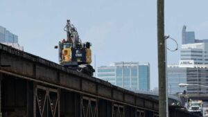 Three rail cars fell off a trestle into a Richmond canal, and the spilled corn grew into shoulder high stalks that now draw geese 12 Cornstalks sprout beside a Richmond canal months after a train derailment spilled corn, three rail cars