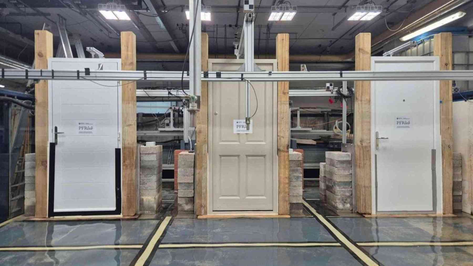 Lab tests in the UK show duct tape sealed out up to 98 percent of rising water through a door, far more than a wall of 54 sandbags