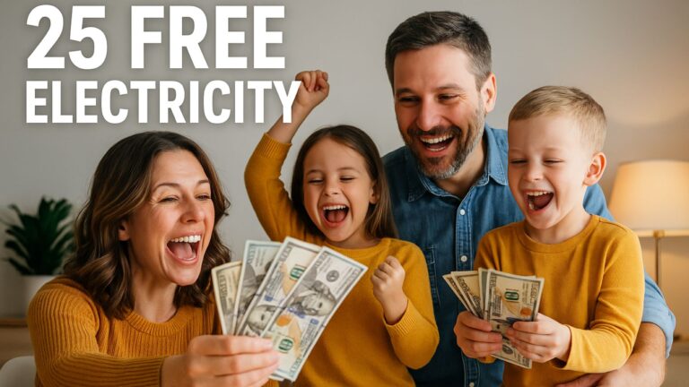 25 free hours of electricity at home