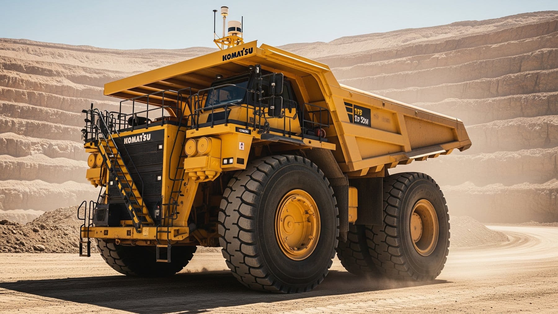 Komatsu's 1,000th autonomous haul truck goes to work at Barrick's Nevada Gold Mines 1 Komatsu 930E autonomous haul truck operating in a Nevada open-pit gold mine