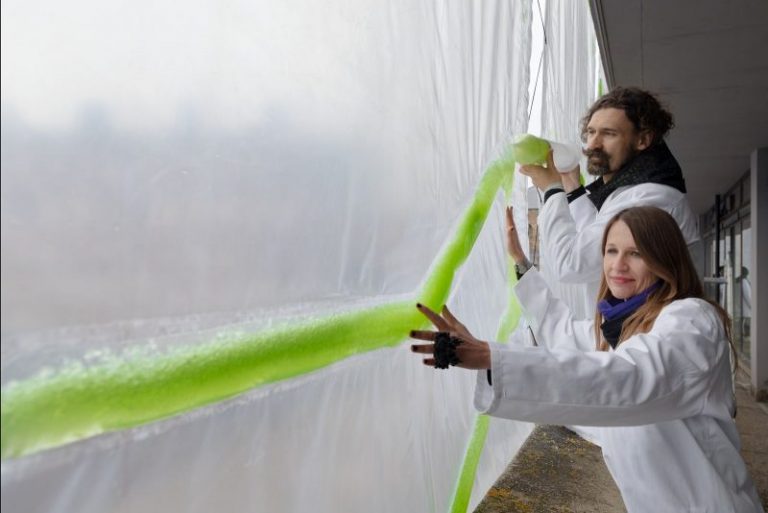 Diseñan cortinas que usan micro-algas para para purificar el aire
