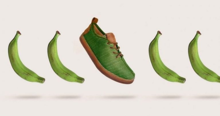 Zapatos hechos con fibra de plátano. Diseño artesanal local y sostenible