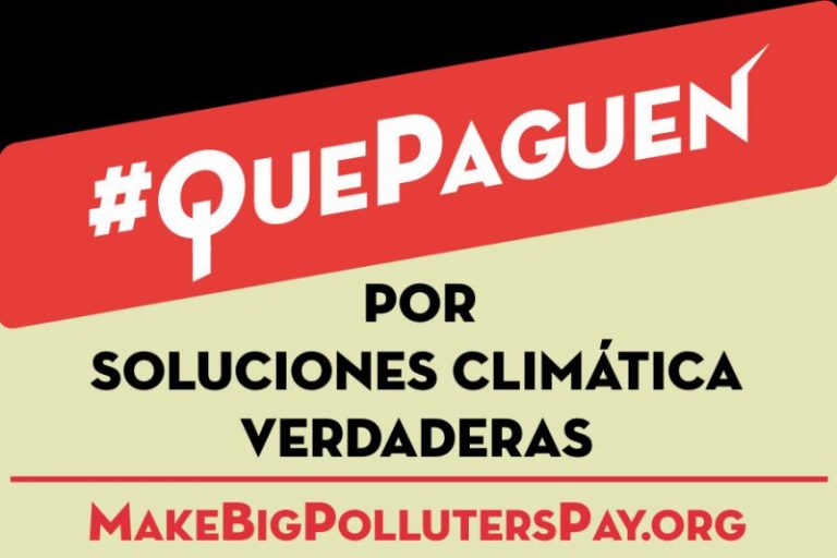Campaña Global para que los grandes contaminadores paguen 8 Campaña Global para que los grandes contaminadores paguen