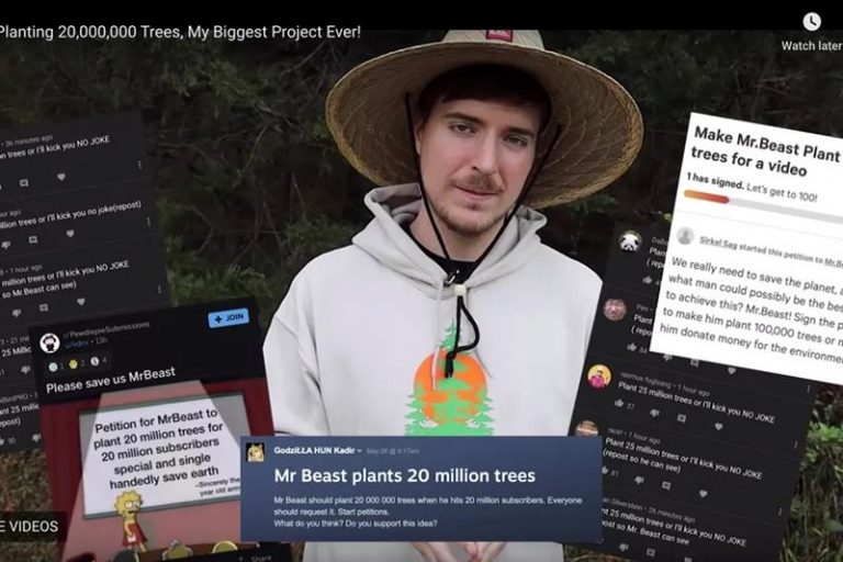 Una campaña de YouTubers plantará más de 21 millones de árboles