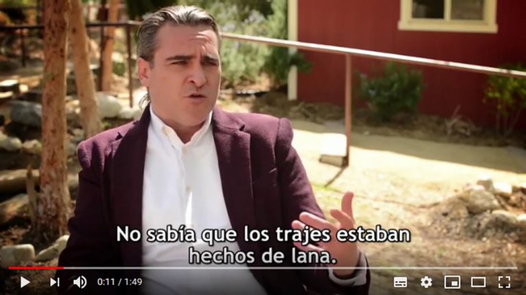 Joaquin Phoenix en un anuncio sobre la crueldad animal 10 Joaquin Phoenix en un anuncio sobre la crueldad animal