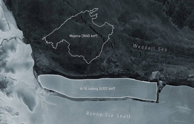 El iceberg más grande del mundo, se desprende de la Antártida 1 El iceberg más grande del mundo, se desprende de la Antártida