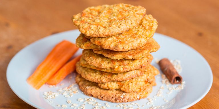 Galletas veganas de zanahoria con nueces