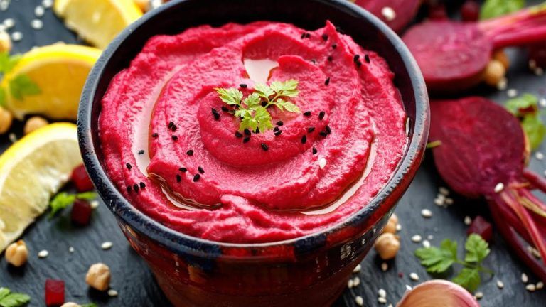 Hummus de remolacha 5 Hummus de remolacha