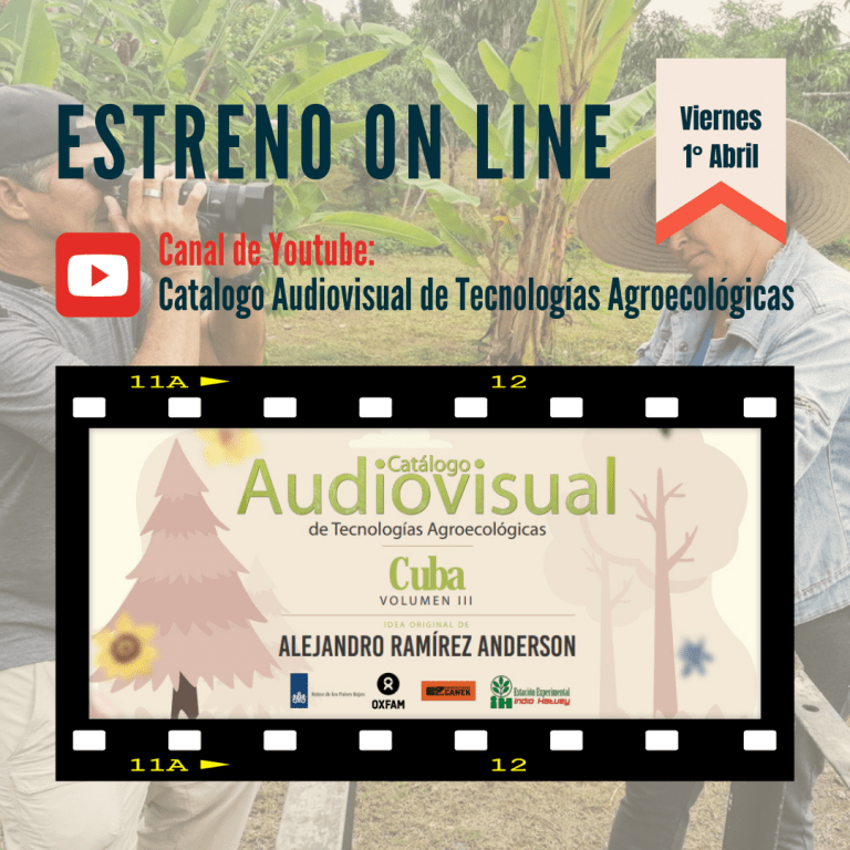 Estreno online del Catálogo Audiovisual de Tecnologías Agroecológicas Volumen III, Cuba 8 Estreno online del Catálogo Audiovisual de Tecnologías Agroecológicas Volumen III, Cuba