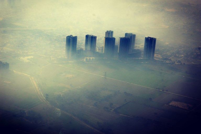 Contaminación del aire desde Europa hasta la India