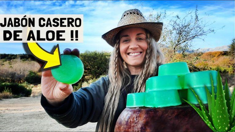Jabón artesanal con aloe vera