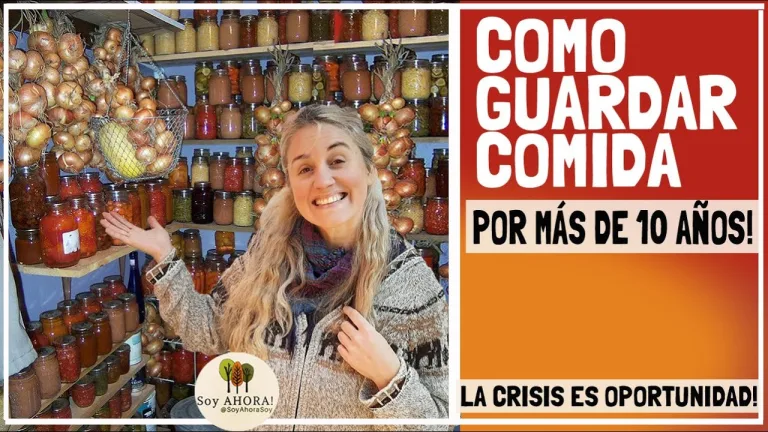Cómo guardar comida por más de 10 años