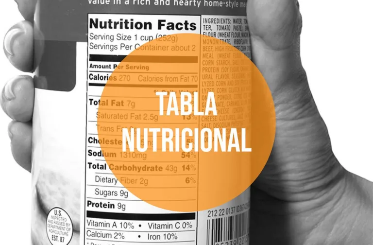 Tabla Nutricional de Productos en México 7 Tabla Nutricional de Productos en México